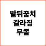 발뒤꿈치-갈라짐-무좀